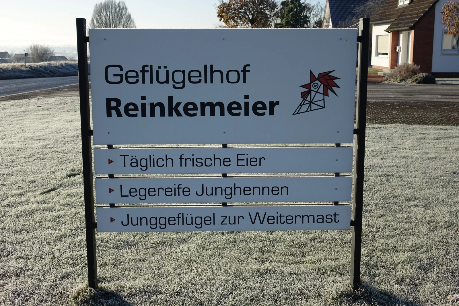 Hofschild Geflügelhof Reinkemeier in Anzefahr